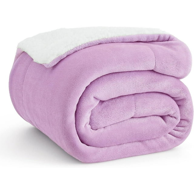Manta de forro polar sherpa para sofá: gruesa y cálida para invierno, suave y mullida, para otoño, gris, 127 x 152 cm