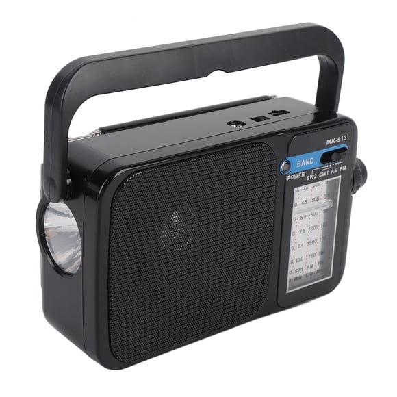 Portable Radio, Portable AM FM SW Radio Strong Reception Compact for Home
