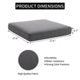 thumbnail image 5 of Outdoor Chair Seat Cushions 27 x 27 Thick Seat Cushion Garden Sofa Couch Cushions,Dark Grey,LEBENLIEBE brand, 5 of 5