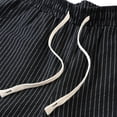 thumbnail image 6 of Thousandth Casual Striped Shorts for Men Summer Beach Shorts with Drawstring Elastic Waist Breathable Shorts Relaxed Loose Fit Flax Lounge Shorts, 6 of 8