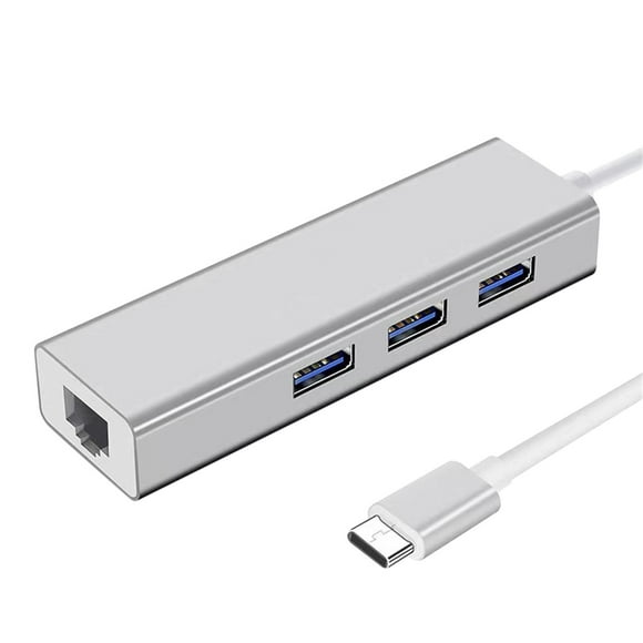 Birdeem 4 In 1 USB C Hub USB Docking Station Alloy With 1000Mbps Ethernet Ports + 3 USB 3.0 Ports Works For Windows And M-a-c Laptop