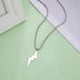 thumbnail image 3 of Jeshayuan Geometric Lightning Pendant Box Chain Necklace Minimalism Stainless Steel Long Chain Necklace Fashion Jewelry, 3 of 5