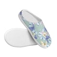 thumbnail image 3 of Daiia Colorful Butterfly Print Women’s Fuzzy Slippers Memory Foam Lightweight House Shoes Cozy Loafer Flannel House Shoes-37/38, 3 of 7