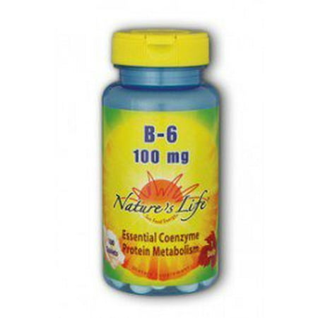 La vitamine B-6 100mg Nature's Life 50 onglets