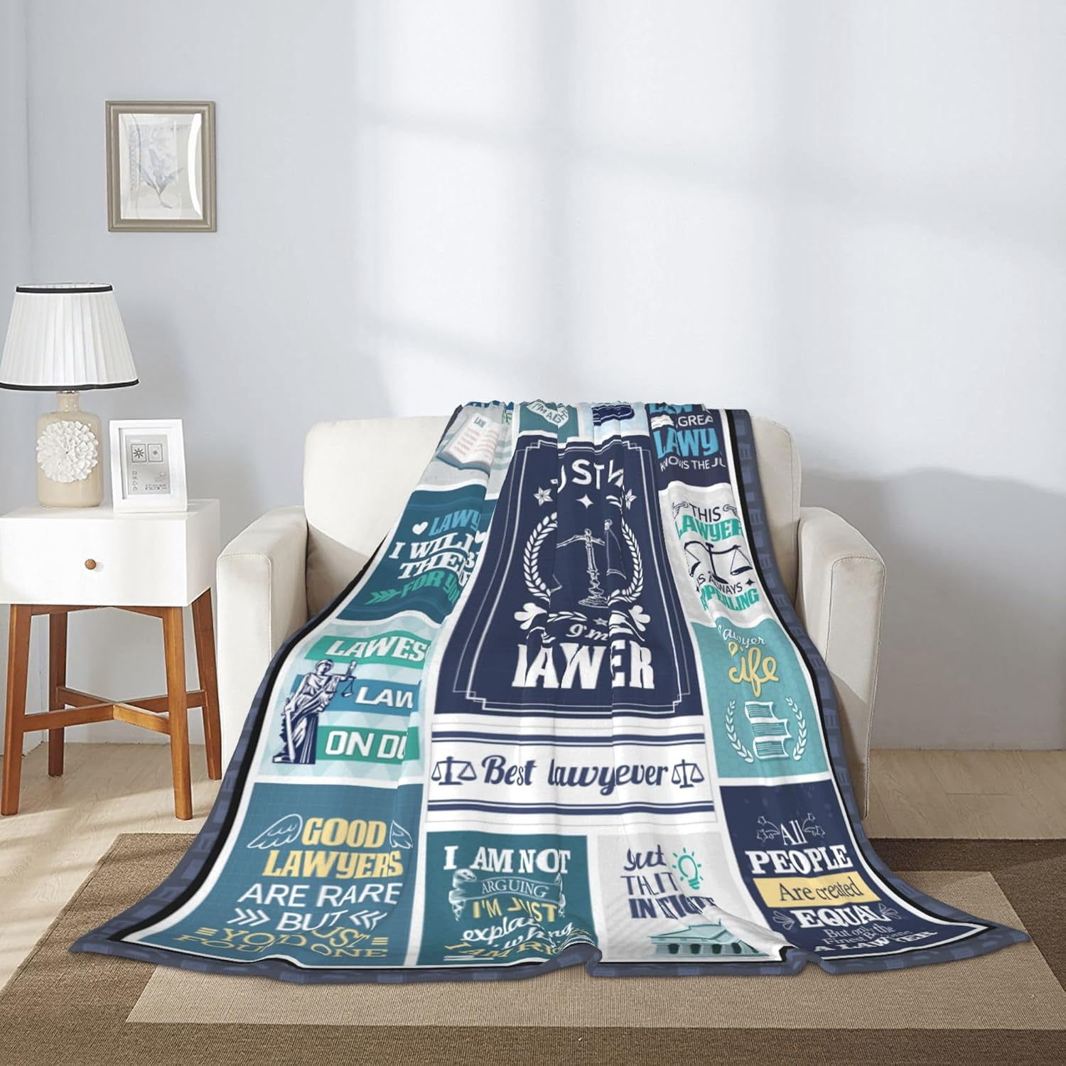Lawyer Gifts for Women, Lawyer Gifts for Men, Gifts for Attorneys, Gifts for Lawyers Blanket 60"X50", Law School Gifts for Future Lawyers, Law Student Gifts, Attorney Gifts for Men Women