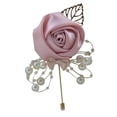 thumbnail image 3 of Ramillete de novia para novio, ramilletes de boda, flores para dama de honor, boutonniere, dorado, 3 of 6