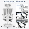 thumbnail image 2 of Historyli Ergonomic Office Chair,Swivel Task Chair with Adjustable Lumbar Support,Home Office Chair with Footrest,Mesh High Back Gaming Chair, 2 of 7