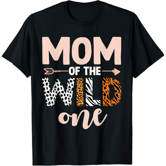 Mom And Dad Of The Wild One Birthday Girl Family Party Decor T-Shirt