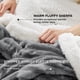 thumbnail image 3 of Manta Bedsure Sherpa Queen de 230 x 230 cm, color gris oscuro, 3 of 6