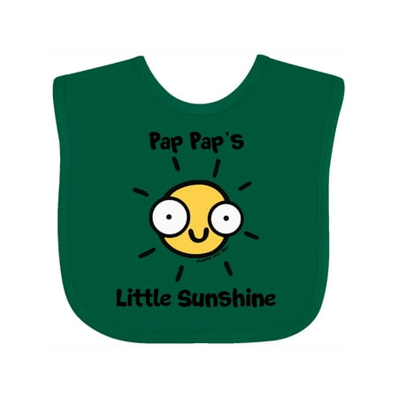 

Inktastic Pap Pap s little Sunshine Gift Baby Boy or Baby Girl Bib