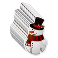 thumbnail image 1 of ShenMo 10 piezas Navidad Copa de vino Decoraciones Copa Tarjetas Navidad Cáliz Marcadores Decoración de mesa (Muñeco de nieve) LingWen 9024715183569, 1 of 1