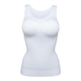 thumbnail image 3 of Women's Tummy Control Shapewear Tank Top with Built in Bra Camisole - Seamless Body Shaper Compression Tops, 3 of 8