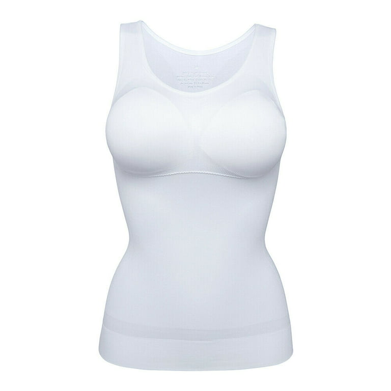 Women's Cami Shaper with Built in Bra Tummy Control Camisole Tank Top  Underskirts Shapewear Body Shaper White : Buy Online at Best Price in KSA -  Souq is now : Fashion