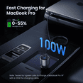thumbnail image 5 of UGREEN 130W USB C Car Charger Adapter, Dual Port Fast Charging for Phones and Tablets, 5 of 12