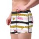 thumbnail image 2 of Balery Gold Glittering Hearts and Flamingos Calzoncillos bóxer para hombre, ropa interior de algodón suave y transpirable con cinturilla de nailon-Medium, 2 of 5