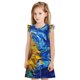 thumbnail image 1 of Fotbe Whimsical Sunflowers Night Sky Vestido de Dormir para Niñas de 3 a 10 Años, Mangas Cortas, Estilo Princesa, Pijama Camisón con Mangas Voladas-X-Large, 1 of 6