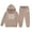 Khaki, variant on Toddler Outfits for Girls Sets Winter Hoodie Joggers Comfy Casual Kids Print Cute Girls' Fall Clothing Sets Coffee Size 4-5T