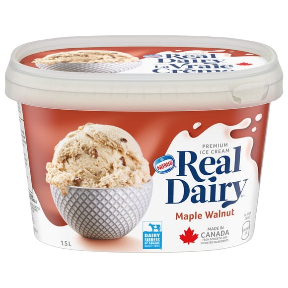 REAL DAIRY Maple Walnut Premium Ice Cream, 1.5 L