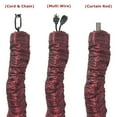 thumbnail image 2 of Royal Designs Fabric Cord and Chain cover with Touch Fastener - ideal for covering chandelier chains, wires and cables, Easy to Use, 4 ft long, Maroon, 2 of 5