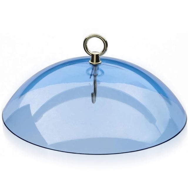 BirdFeeder Dome Funda de alimentación Estación de alimentación Protector Shield con percha a prueba de intemperie Sombra de nieve Patios Patios Fauna silvestre Casa Azul Inevent PT000745-03B