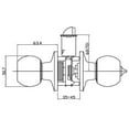 thumbnail image 3 of Design House 727164 Bay 6-Way Latch Entry Door Knob, Oil Rubbed Bronze, 3 of 6