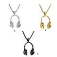 thumbnail image 4 of Collar con colgante de música DJ para auriculares Qarigey cadena de cuello largo, 4 of 6