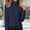 Dark Blue, variant on BUIGTTKLOP Womens Plus Size Fuzzy Fleece Sweaters Turtleneck Long Sleeve Knit Tops Soft Warm Knitwear Tops