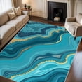 thumbnail image 2 of 4'x6' carpet runner for party kitchen carpet bedroom area rug colorful area rug scalloped area rug, 2 of 10