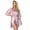 Pink, variant on Women's Pure Short Silky Robes Bridesmaid Bride Party Satin Robes Sleepwear