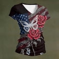 thumbnail image 6 of 250 Anniversary Usa Shirt Women Short Sleeve Tee Shirts Usa Flag America 250 Merchandise Independence Day Patriotic Tshirts, 6 of 6