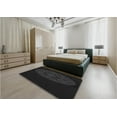 thumbnail image 4 of Ahgly Company Indoor Rectangle Patterned Night Black Area Rugs, 2' x 5', 4 of 6