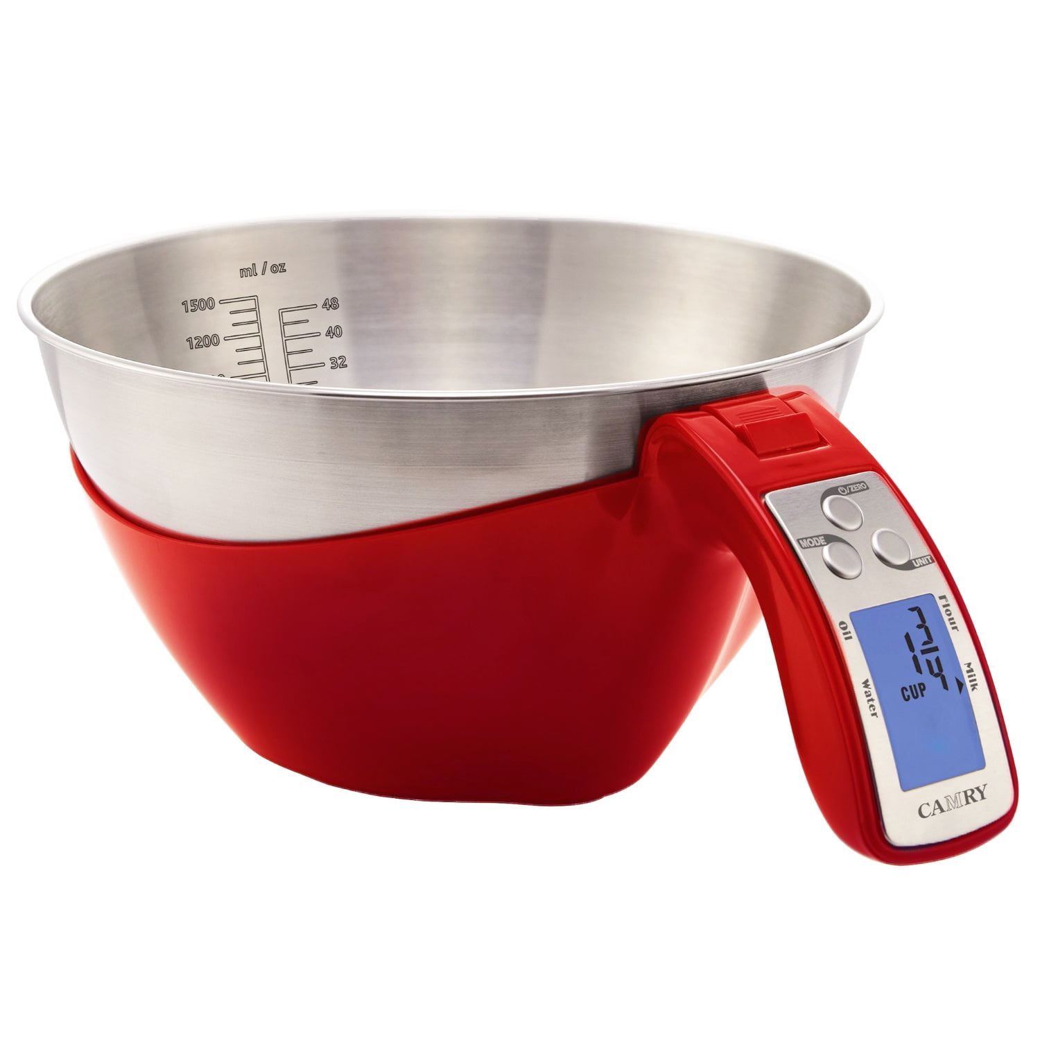 Camry 11lb / 5kg Precision Digital Mixing Bowl Kitchen Scale Stainless