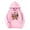 Pink, variant on Boys Girls 100 Days of School Hoodie - Kids Letter Graphic Long Sleeve Preppy Back to School Sweatshirt