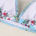 thumbnail image 4 of Trajes de baño para mujer, Trajes de baño para mujer, Traje de baño estampado con cordones y abertura, Conjunto de traje de baño para mujer, 4 of 7