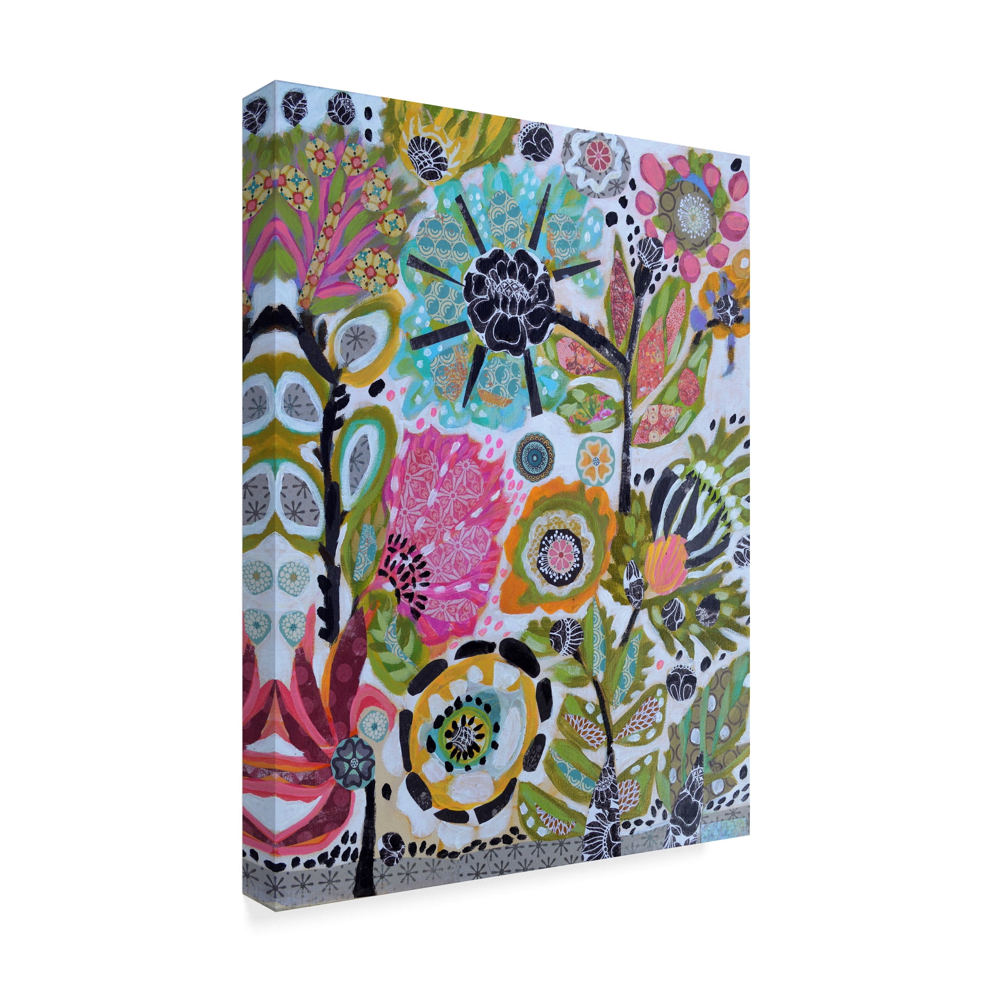Trademark Fine Art 'Garden Of Whimsy V' Canvas Art by Karen Fields