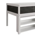 thumbnail image 5 of Castle Place Modern Twin Loft Bed with Storage Rack, White, 5 of 12