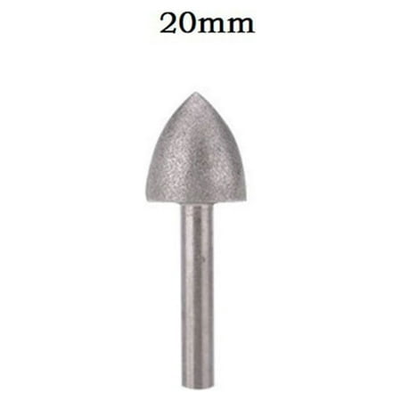 

1PC 6mm shank Diamond triangle Burr Drill Bit Set For Carving Engraving 12-25mm
