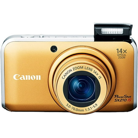 Canon PowerShot SX210-IS Gold 14.1MP Digital Camera w/ 14x Optical Zoom, 3" Wide LCD, HD Movie, HDMI Output