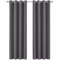 thumbnail image 1 of Cortinas Opacas Para Sala De Estar - 140 X 240 Cm, Gris, Par De Cortinas Con Ojales Con Aislamiento Térmico/Cortinas Pesadas Para Dormitorio, 2 Piezas. Afortunado Sencillez, 1 of 5