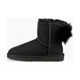 thumbnail image 2 of UGG Women's Fluff Bow Mini Boot, Black, Size 11, 2 of 7