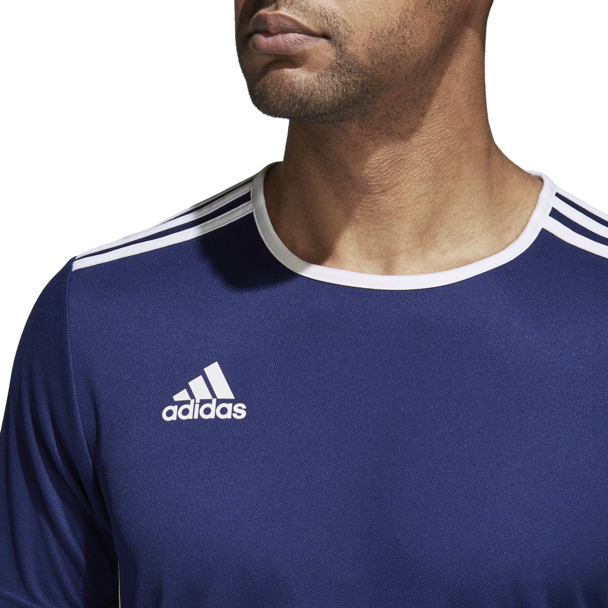 Adidas DARK BLUE/WHITE Men's Entrada ClimaLite Soccer Shirt, US Small - image 4 of 6