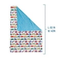 thumbnail image 5 of Wildkin Kids Plush Velour Throw Blanket for Girls and Boys (Trains Planes & Trucks Blue), 5 of 7