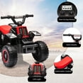 thumbnail image 5 of Accreate Kids Ride On ATV, 6V Ride On Car with Led Headlights, Music, Treaded Tires, Rubber Handles, Push-Button Accelerator, forward & Reverse, 5 of 9
