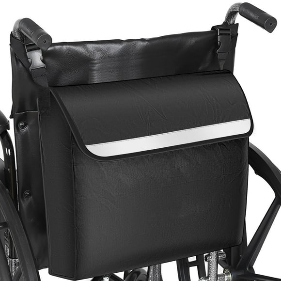MTFun Bolsa de Mochila Wheelchair, Bolsa Wheelchair para Respaldo de Silla, Tela Oxford de Gran Capacidad para Andador Wheelchair Scooter de Movilidad