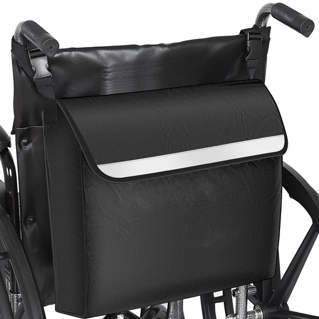 MTFun Bolsa de Mochila Wheelchair, Bolsa Wheelchair para Respaldo de Silla, Tela Oxford de Gran Capacidad para Andador Wheelchair Scooter de Movilidad