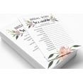 thumbnail image 3 of Inkdotpot Scramble Bridal ShowerGameCards FloralParty Wedding Supplies 50-Pack Wedding Word, 3 of 7