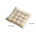 thumbnail image 3 of Amacok Chair Pad Pillow Indoor/Outdoor Chair Seat Cushion, Soft and Comfortable Cotton Seat Cushion, Non-Skid Backing Cushion, 15.7"X15.7", Fade Resistant, 1 Pack, 3 of 6