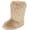 Light Brown, variant on Women's Faux fur Boot Furry Fluffy Short Snow Boot Mid-Calf Boots Warm Comfortable Outdoor Flat Shoes