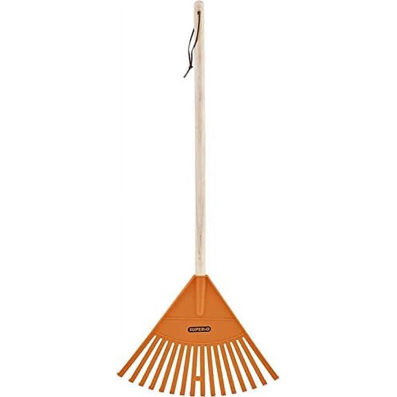 Superio Kids Rake with 24" Hardwood Handle - Kids size Orange/Light brown