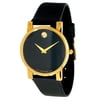Movado Moderna Men's Black Leather Strap